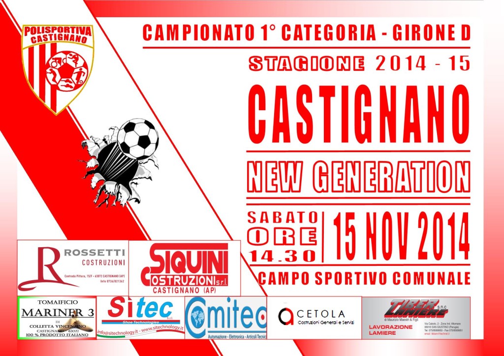 11 gior. CASTIGNANO-NEW GENERATION