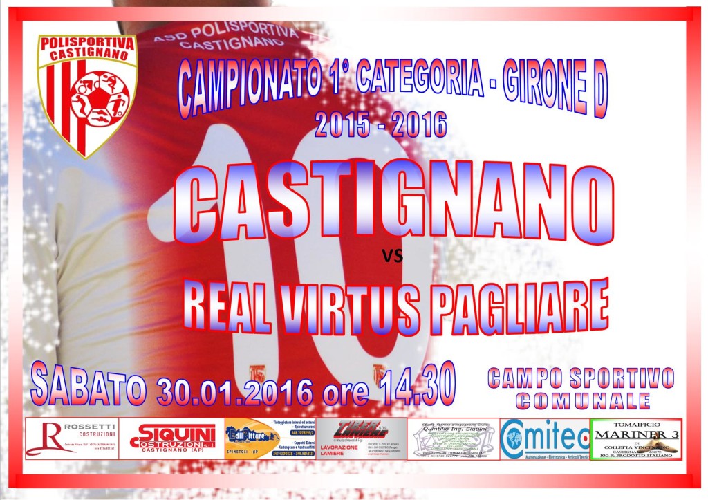 20 GIOR. CASTIGNANO-REAL VIRTUS PAGLIARE