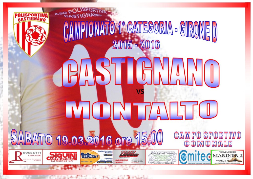 27 GIOR. CASTIGNANO-MONTALTO