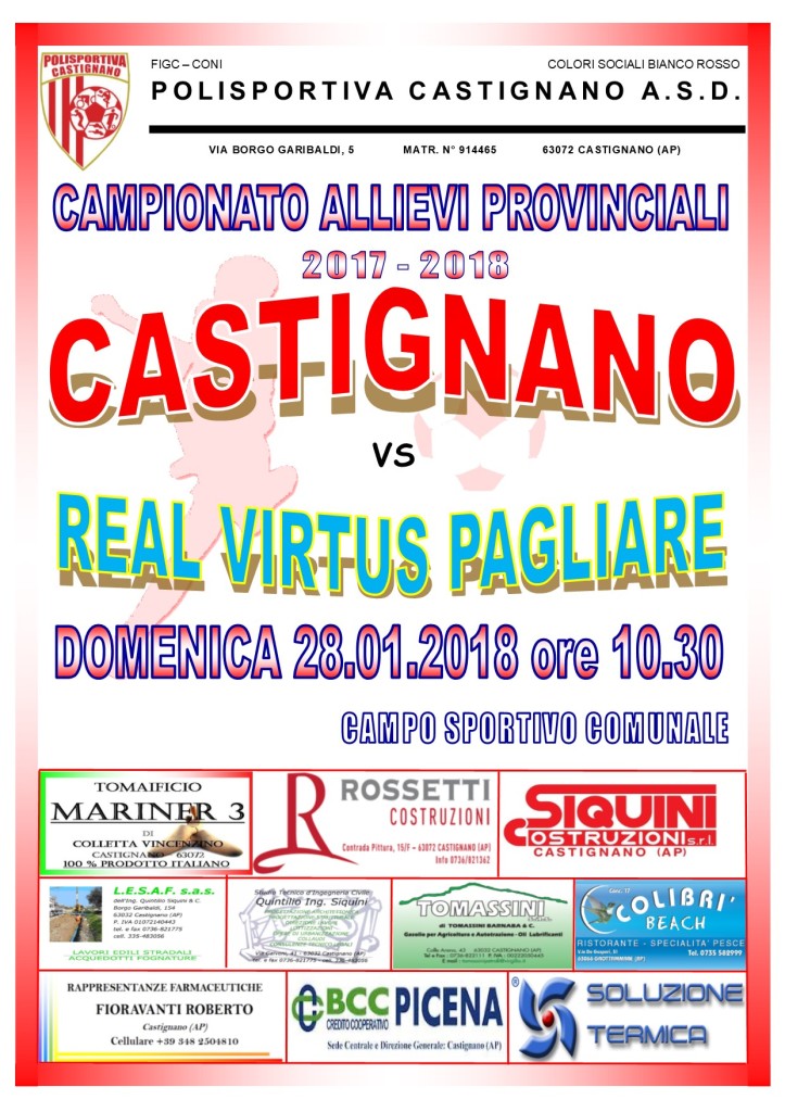 CASTIGNANO - R. V. PAGLIARE