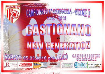 25° GIORNATA CASTIGNANO – NEW GENERATION