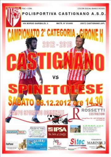 SECONDA CATEGORIA, VITTORIA IMPORTANTISSIMA CON LA SPINETOLESE!!!